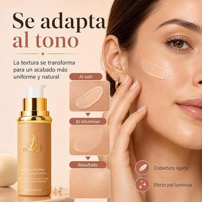 BASE DE MAQUILLAJE 4 EN 1 Tecnología Mimética de Color