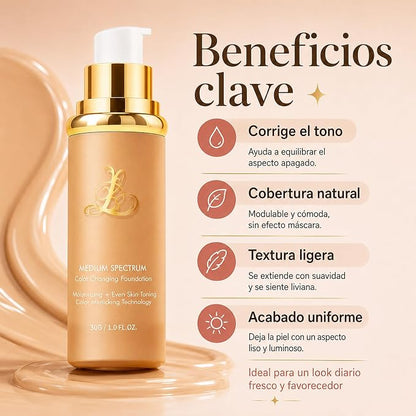 BASE DE MAQUILLAJE 4 EN 1 Tecnología Mimética de Color